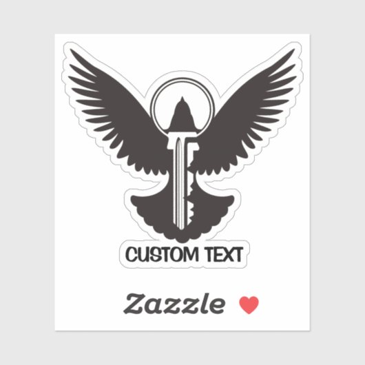 Tauchen mit Schlüssel Aufkleber (Blatt)