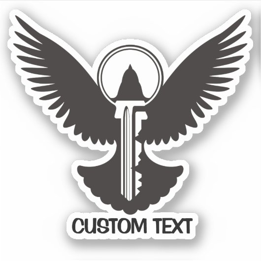 Tauchen mit Schlüssel Aufkleber (Vorderseite)