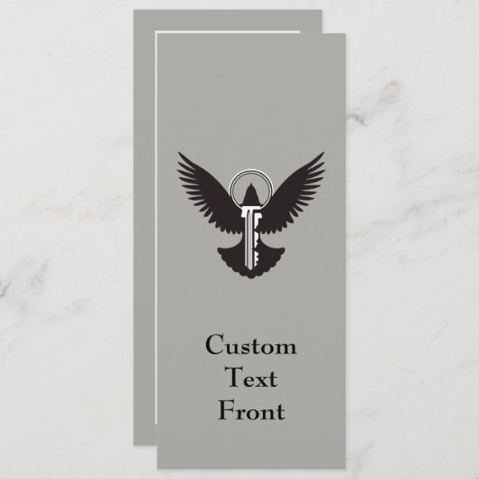 Tauchen mit Schlüssel Einladung (Vorne/Hinten)