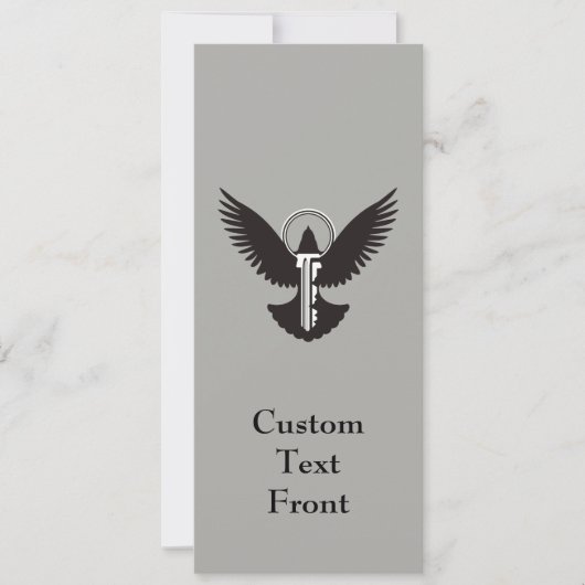 Tauchen mit Schlüssel Einladung (Vorderseite)