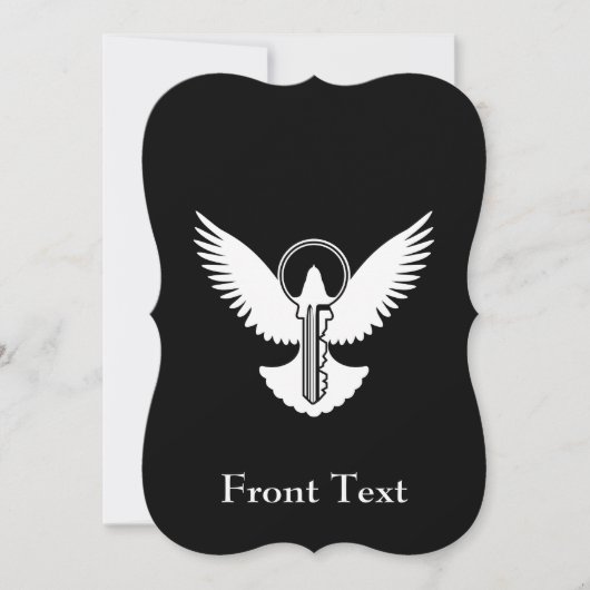 Tauchen mit Schlüssel Einladung (Vorderseite)