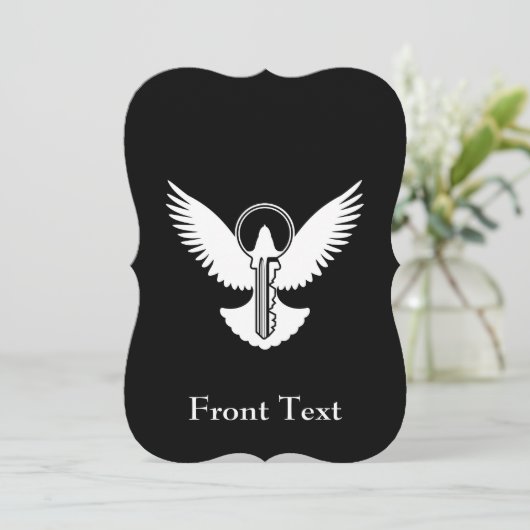 Tauchen mit Schlüssel Einladung (Stehend Vorderseite)