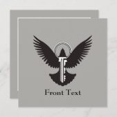 Tauchen mit Schlüssel Einladung (Vorne/Hinten)