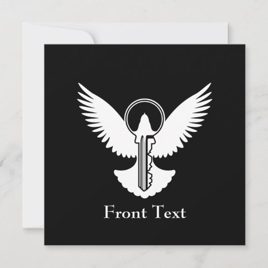 Tauchen mit Schlüssel Einladung (Vorderseite)