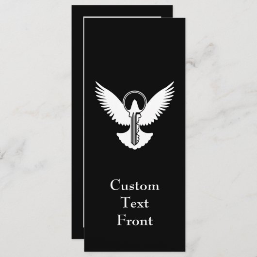 Tauchen mit Schlüssel Einladung (Vorne/Hinten)