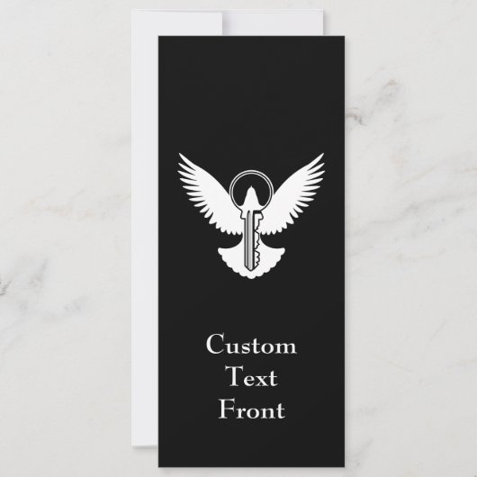 Tauchen mit Schlüssel Einladung (Vorderseite)