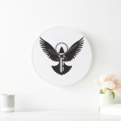 Tauchen mit Schlüssel Große Wanduhr (Zuhause)