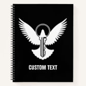 Tauchen mit Schlüssel Notizblock (Vorderseite)