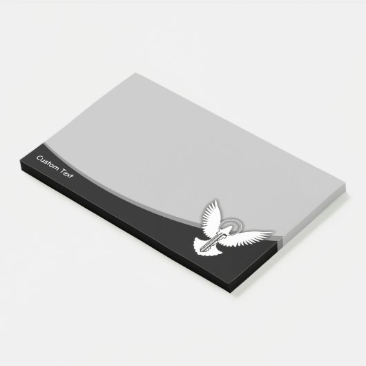 Tauchen mit Schlüssel Post-it Klebezettel (angewinkelt)