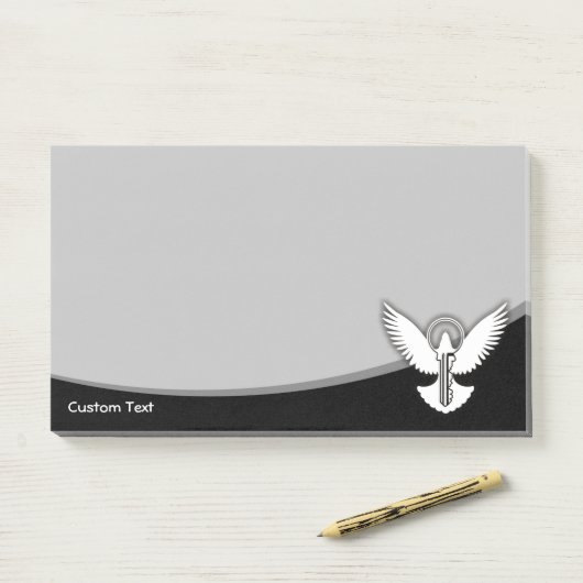 Tauchen mit Schlüssel Post-it Klebezettel (Auf Schreibtisch)