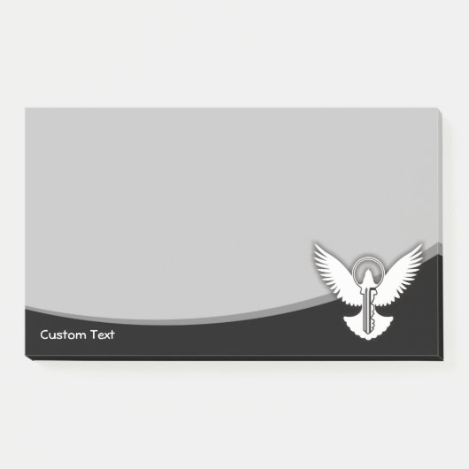 Tauchen mit Schlüssel Post-it Klebezettel (Vorderseite)