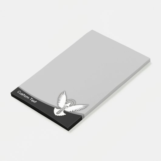 Tauchen mit Schlüssel Post-it Klebezettel (angewinkelt)