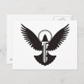 Tauchen mit Schlüssel Postkarte (Vorne/Hinten)