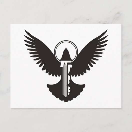 Tauchen mit Schlüssel Postkarte (Vorderseite)