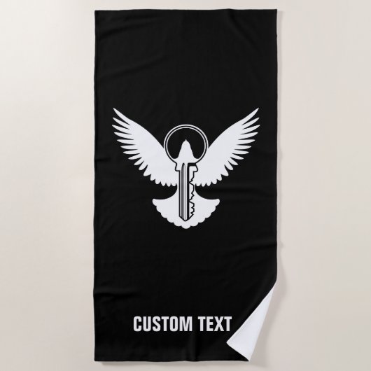 Tauchen mit Schlüssel Strandtuch (Vorderseite)