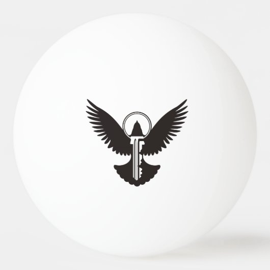 Tauchen mit Schlüssel Tischtennisball (Vorderseite)