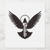 Tauchen mit Schlüssel Weinetikett (Einzelnes Label)