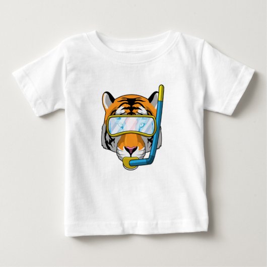Tauchen mit Schnorchel Baby T-shirt (Vorderseite)