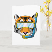 Tauchen mit Schnorchel Karte (Gelbe Blume)