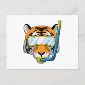 Tauchen mit Schnorchel Postkarte (Vorderseite)