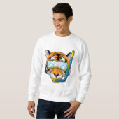 Tauchen mit Schnorchel Sweatshirt (Vorne ganz)