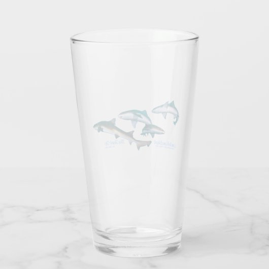 Tauchen mit Shark Trinkbehälter Set Glas (Rückseite)