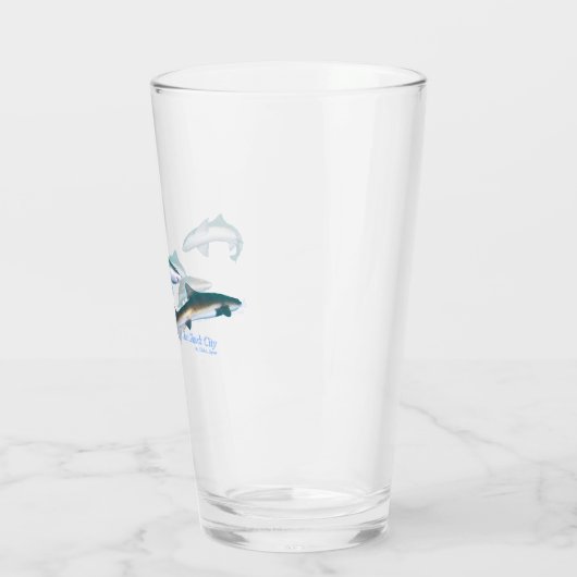 Tauchen mit Shark Trinkbehälter Set Glas (Links)