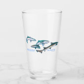 Tauchen mit Shark Trinkbehälter Set Glas (Vorderseite)
