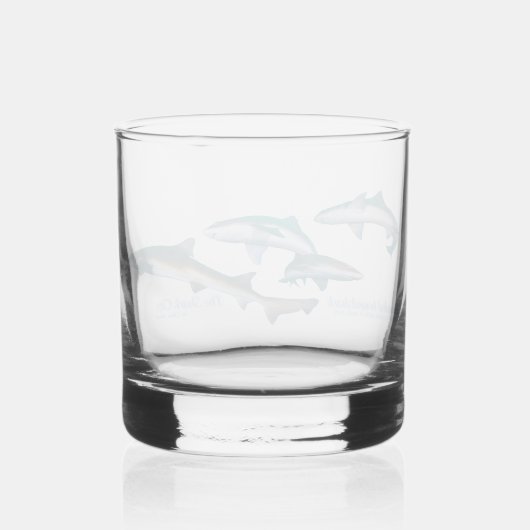 Tauchen mit Shark Trinkbehälter Set Whiskyglas (Rückseite)