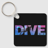 TAUCHEN mit Tauchern Schlüsselanhänger (Vorderseite)
