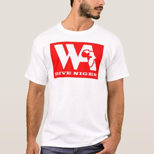 Tauchen Niger - Logofront - Webadresserückseite T-Shirt (Vorderseite)