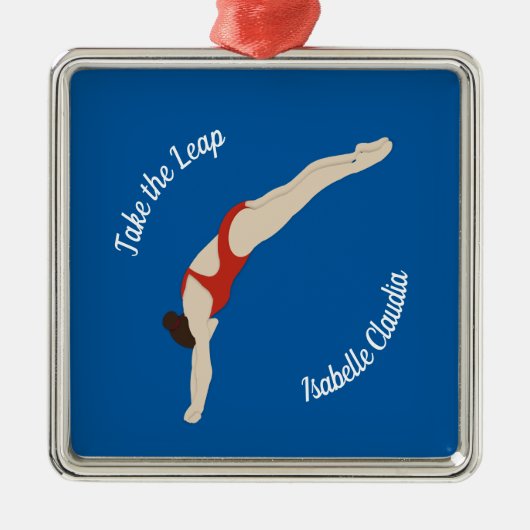 Tauchen Ornament Aus Metall (Vorne)