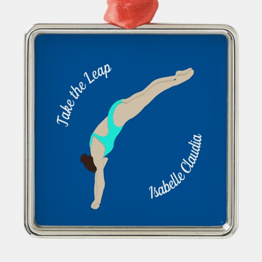 Tauchen Ornament Aus Metall (Vorne)