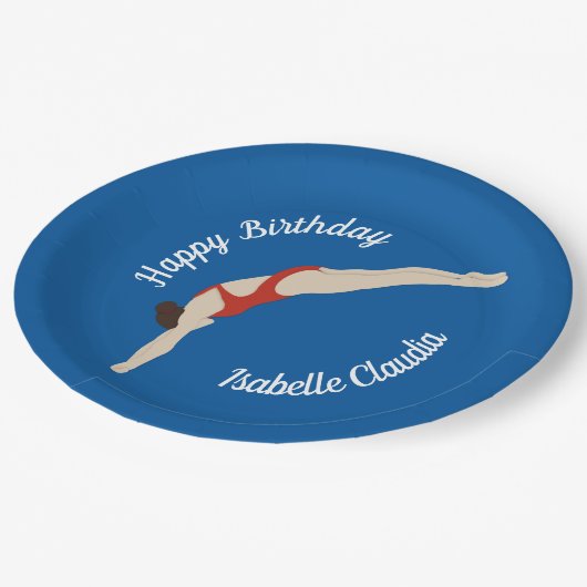 Tauchen Pappteller (Schrägansicht)