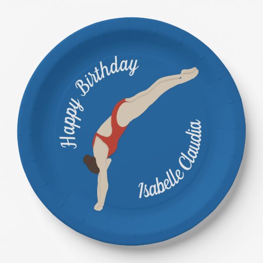 Tauchen Pappteller (Vorderseite)