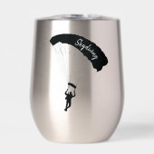 Tauchen Parachuting Design Thermalweine (Vorderseite)