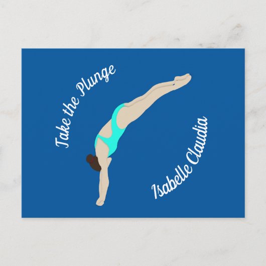 Tauchen Postkarte (Vorderseite)