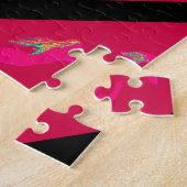 Tauchen Rosa Meerjungfrauen rot/schwarz Puzzle (Seite)