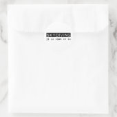 Tauchen Runder Aufkleber (Tasche)
