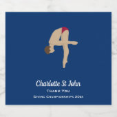 Tauchen Schaumweinetikett (Einzelnes Label)