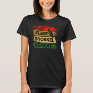 Tauchen Schlafen Schnorcheln Wiederholen Taucher T T-Shirt