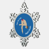 Tauchen Schneeflocken Zinn-Ornament (Rechts)