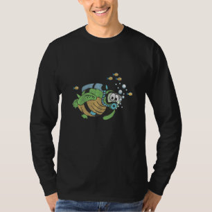 Tauchen Schnorcheln Schildkrötenfisch Tortoise Oze T-Shirt