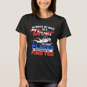 Tauchen Schnorcheln Tauchen Sport Urlaub T-Shirt