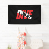 Tauchen, Scuba Diver Geschenk Taucherabtrieb Flagg Banner (Insitu)