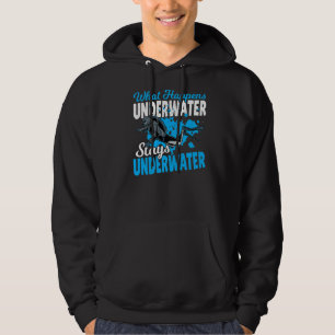 Tauchen Scuba Diver Was unter Wasser Bleibe U Hoodie