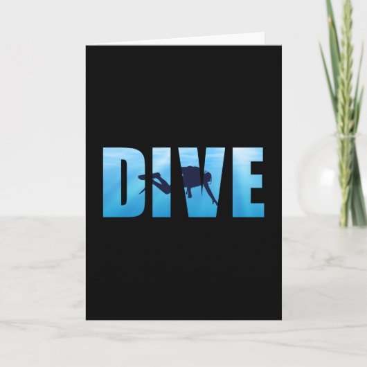Tauchen Scuba Diving Dive Diver Funny Sea Geschenk Karte (Vorderseite)