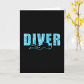 Tauchen Scuba Diving Funny Sea Geschenk Idee Karte (Gelbe Blume)