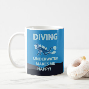 Tauchen Scuba-Tauchen Unterwasser-Taucher Kaffeetasse