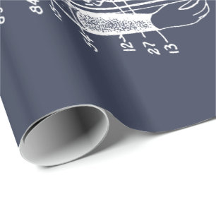 Tauchen Sie ab! Blaupause Geschenkpapier